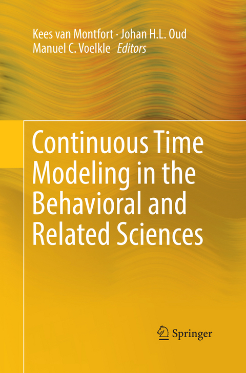 Continuous Time Modeling in the Behavioral and Related Sciences - 