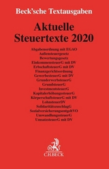 Aktuelle Steuertexte 2020