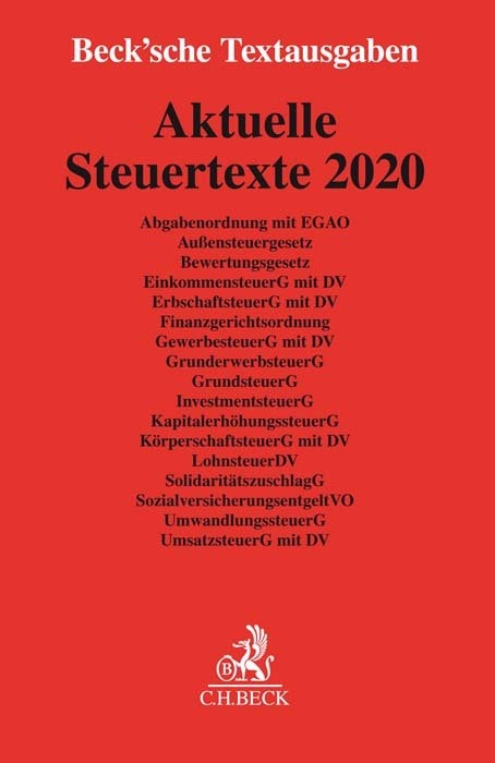 Aktuelle Steuertexte 2020