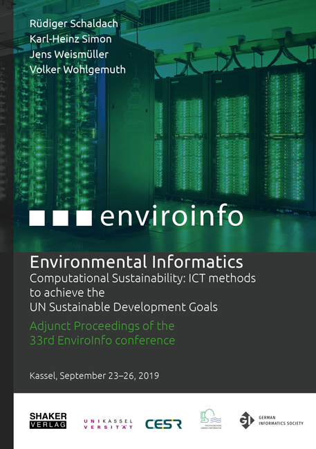 Environmental Informatics: Computational Sustainability: ICT methods to achieve the UN Sustainable Development Goals - Volker Wohlgemuth