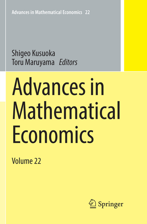 Advances in Mathematical Economics - 