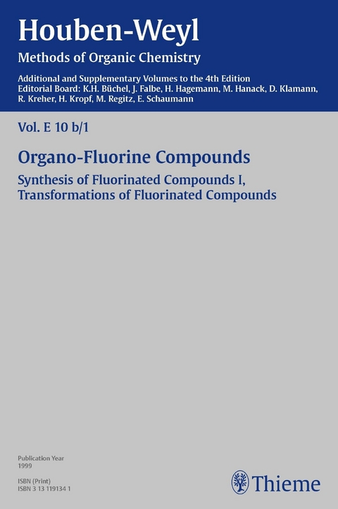 Houben-Weyl Methods of Organic Chemistry Vol. E 10b/1, 4th Edition Supplement - 