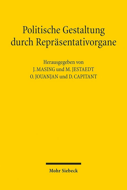 Politische Gestaltung durch Repräsentativorgane - 