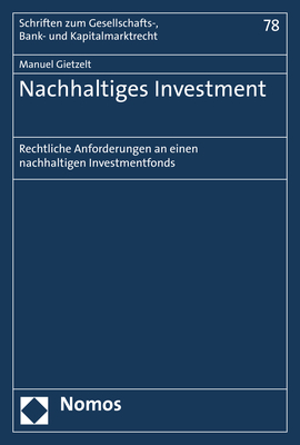 Nachhaltiges Investment - Manuel Gietzelt