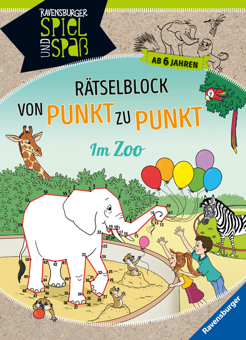 Rätselblock von Punkt zu Punkt: Im Zoo - Sybille Siegmund