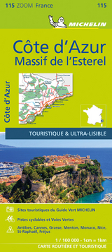 French Riviera, Esterel - Zoom Map 115 -  Michelin