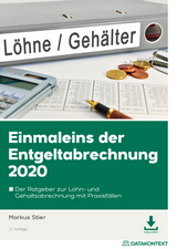 Einmaleins der Entgeltabrechnung 2020 - Stier, Markus