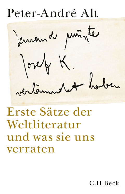 'Jemand musste Josef K. verleumdet haben …' - Peter-André Alt