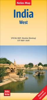 Nelles Map Landkarte India: West - 