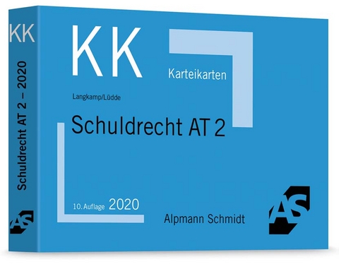 Karteikarten Schuldrecht AT 2 - Tobias Langkamp, Jan Stefan Lüdde