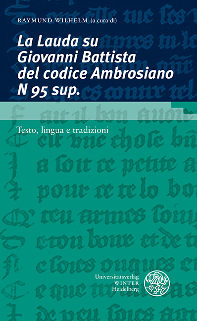 La Lauda su Giovanni Battista del codice Ambrosiano N 95 sup. - 