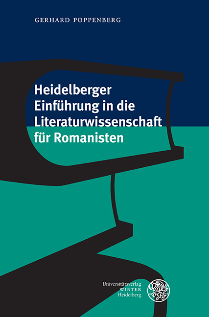 Heidelberger Einführung in die Literaturwissenschaft für Romanisten - Gerhard Poppenberg