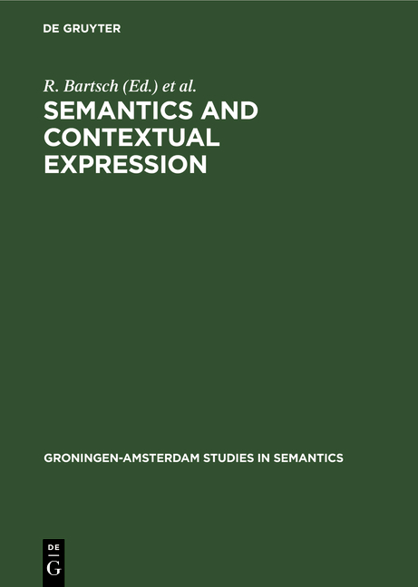 Semantics and Contextual Expression - 