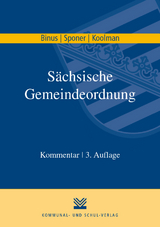 Sächsische Gemeindeordnung - Binus, Karl H; Sponer, Wolf U; Koolman, Sebo