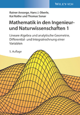 Mathematik in den Ingenieur- und Naturwissenschaften 1 - Rainer Ansorge, Hans J. Oberle, Kai Rothe, Thomas Sonar