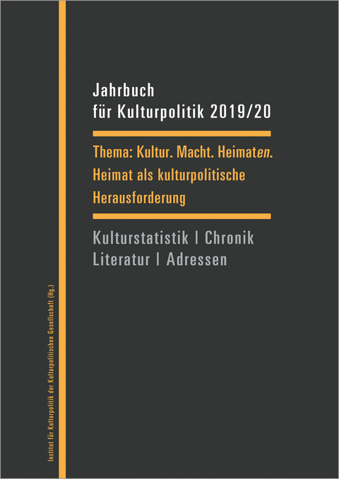 Jahrbuch für Kulturpolitik 2019/20 - 