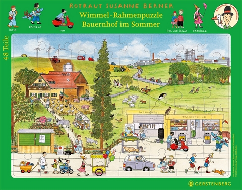 Wimmel-Rahmenpuzzle Bauernhof im Sommer (Kinderpuzzle) - Rotraut Susanne Berner