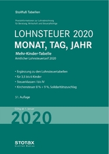 Tabelle, Lohnsteuer 2020 Mehr-Kinder-Tabelle - 