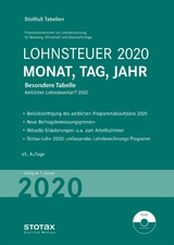 Tabelle, Lohnsteuer 2020 Monat, Tag, Jahr - 