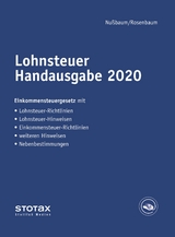 Lohnsteuer Handausgabe 2020 - Nußbaum, Sabine; Brachmann, Anke