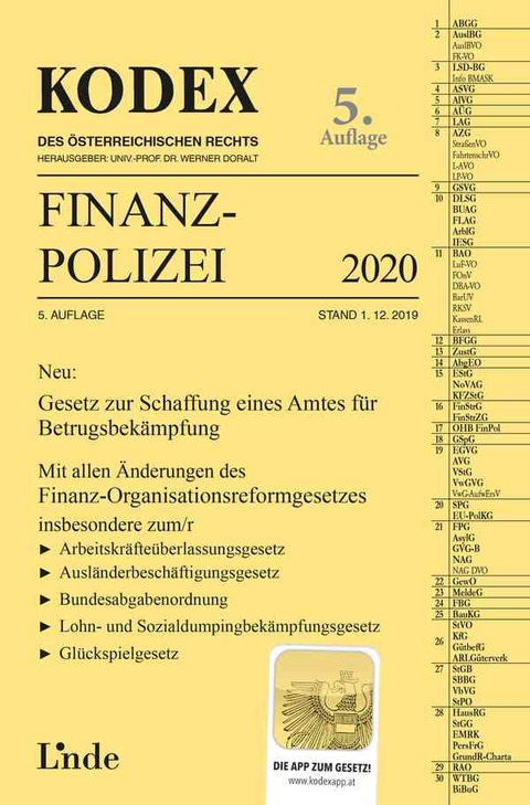 KODEX Finanzpolizei 2020 - Wilfried Lehner