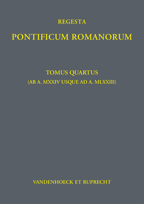 Regesta Pontificum Romanorum - Philipp Jaffé