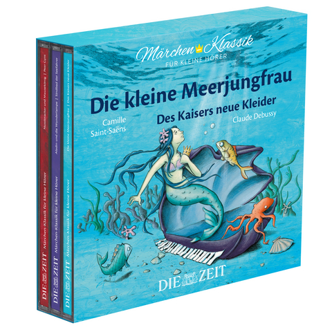 Die kleine Meerjungfrau, Des Kaisers neue Kleider, Aladin und die Wunderlampe, Sindbad der Seefahrer, Nussknacker und Mausekönig, Peer Gynt - Die ZEIT-Edition (3 CDs) - Hans Christian Andersen