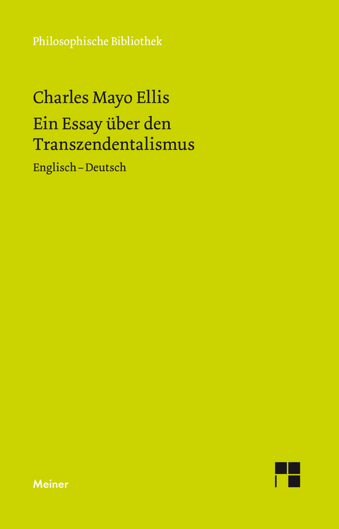 Ein Essay über den Transzendentalismus - Charles Mayo Ellis