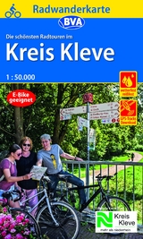 Radwanderkarte BVA Die schönsten Radtouren im Kreis Kleve 1:50.000, reiß- und wetterfest, GPS-Tracks Download - 