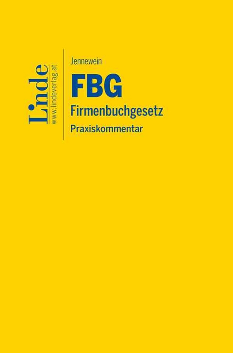 FBG | Firmenbuchgesetz - Klaus Jennewein