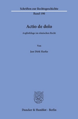 Actio de dolo. - Jan Dirk Harke