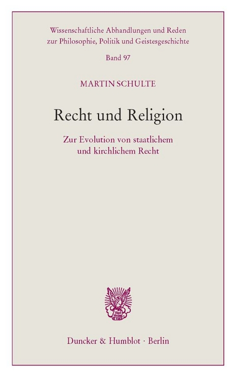 Recht und Religion. - Martin Schulte