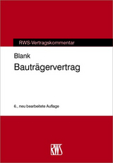 Bauträgervertrag - Blank, Manfred