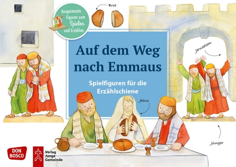 Auf dem Weg nach Emmaus. Erzählschienen-Figurenset