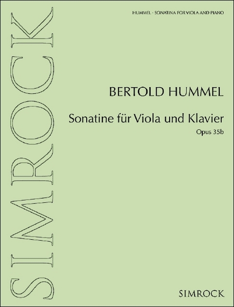 Sonatine für Viola und Klavier - 