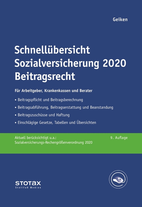 Schnellübersicht Sozialversicherung 2020 Beitragsrecht - Manfred Geiken