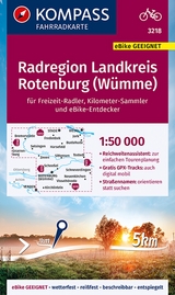 KOMPASS Fahrradkarte 3218 Radregion Landkreis Rotenburg (Wümme) 1:50.000