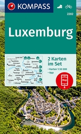 KOMPASS Wanderkarte 2202 Luxemburg