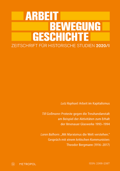 Arbeit – Bewegung – Geschichte