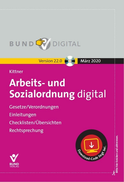 Arbeits- und Sozialordnung digital 22.0 - Michael Kittner