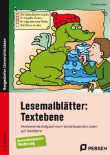 Lesemalblätter: Textebene - Klara Kirschbaum