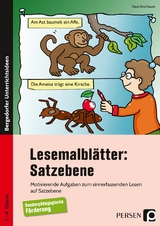 Lesemalblätter: Satzebene - Klara Kirschbaum