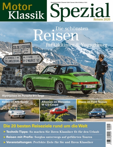 Motor Klassik Spezial Die schönsten Reisen für Oldtimer und Youngtimer