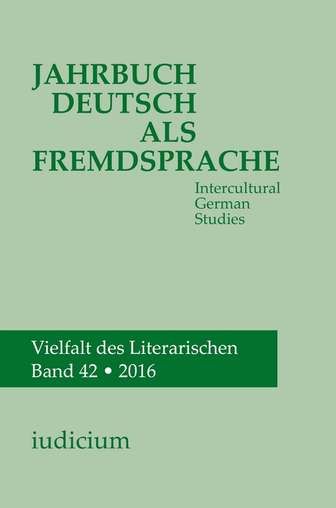 Jahrbuch Deutsch als Fremdsprache - 