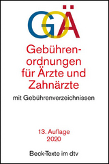 Gebührenordnungen für Ärzte und Zahnärzte - 