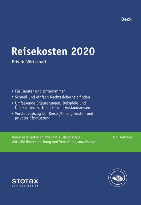 Reisekosten 2020 - Wolfgang Deck