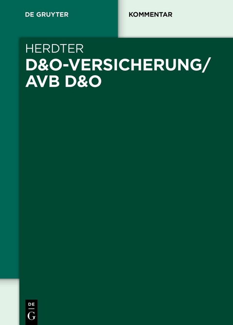 D&O-Versicherung/AVB D&O - 