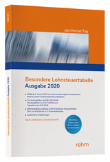 Besondere Lohnsteuertabelle 2020 Jahr/Monat/Tag - 