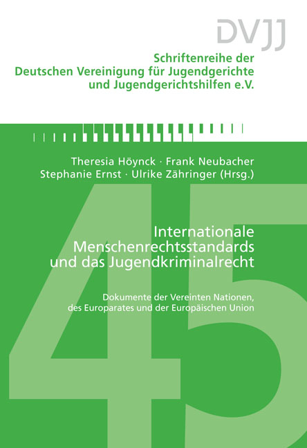 Internationale Menschenrechtsstandards und das Jugendkriminalrecht - 