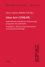 Libes briv (1748/49) - Marion Aptroot, Rebekka Voß